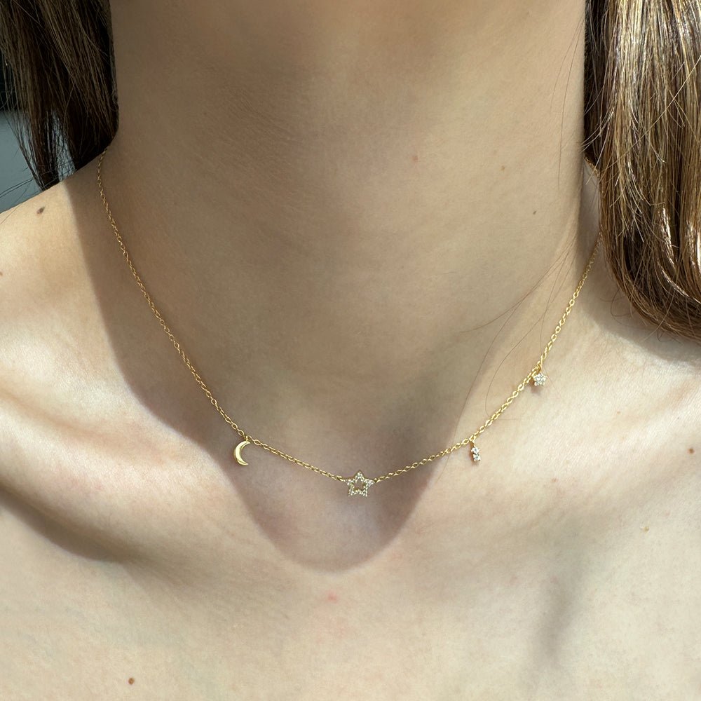 COSMIC SPARK MILANO NECKLACE - COLLARES - Malandra Jewelry - ERC74 - 60307451832C