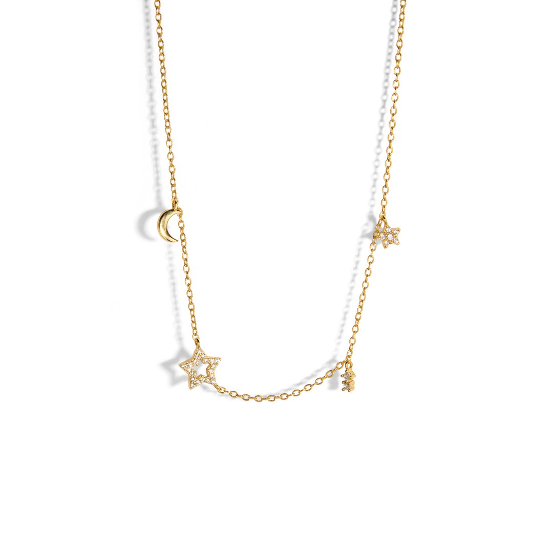 COSMIC SPARK MILANO NECKLACE - COLLARES - Malandra Jewelry - ERC74 - 60307451832C