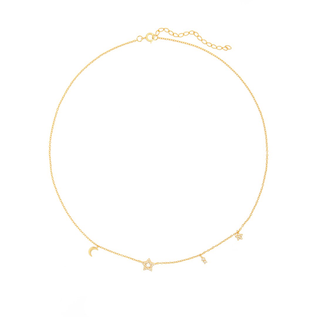 COSMIC SPARK MILANO NECKLACE - COLLARES - Malandra Jewelry - ERC74 - 60307451832C