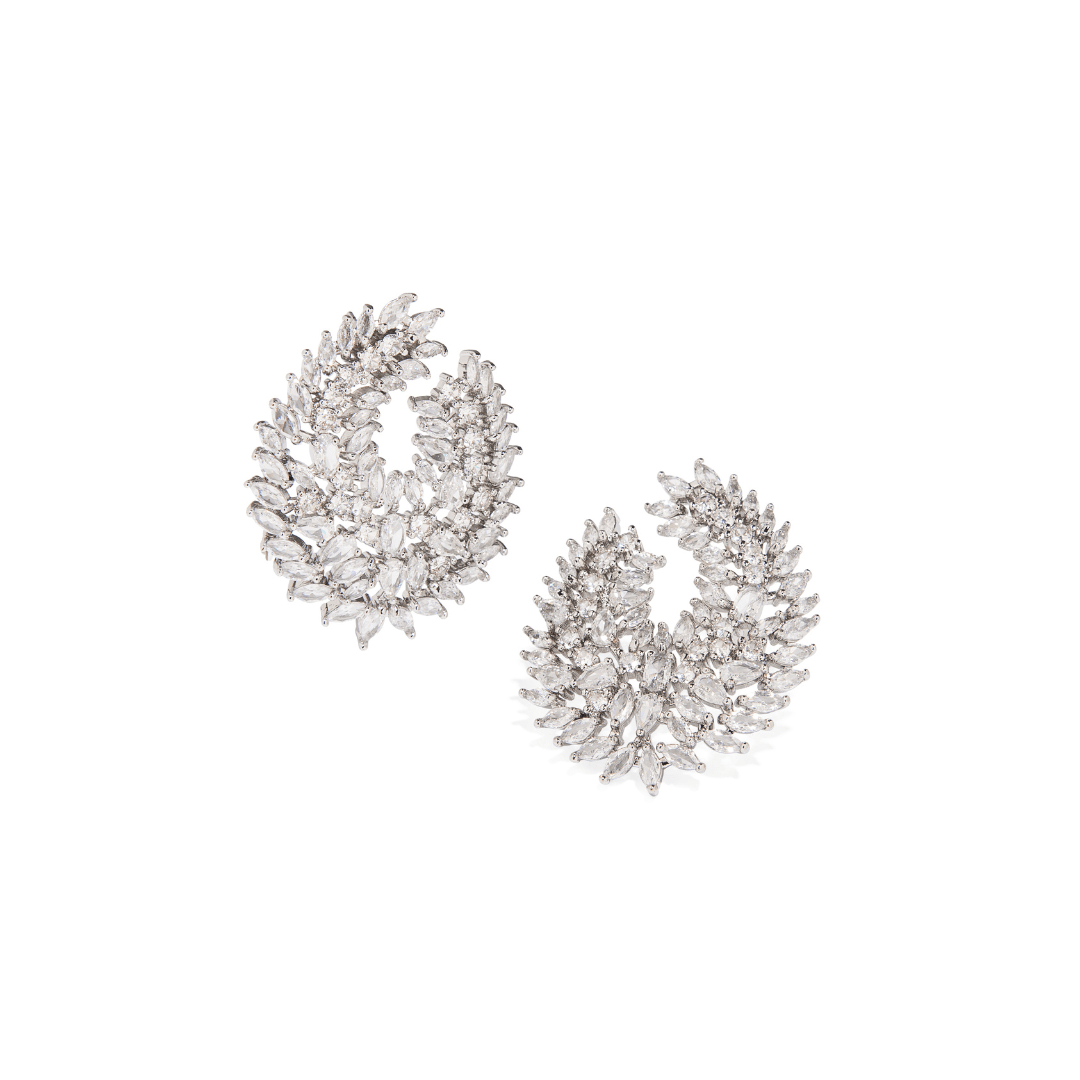 CRISTAL BLOOM EARRINGS - ARETES - Malandra Jewelry - AA1452 - Z51686