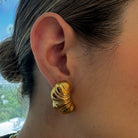 CROISSANT GOLDEN EARRINGS - ARETES - Malandra Jewelry - EUWA50 - JDE2403036