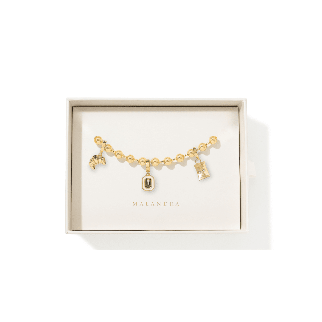 CROISSANT LOVE CHARMS GIFT SET - SETS DE REGALO - Malandra Jewelry - SET175 EYHP14/EYHD96/EYHD110/EYHD98