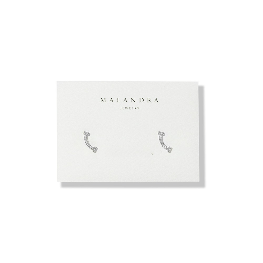 CRYSTAL ARC MAXI EARRINGS - ARETES - Malandra Jewelry - ZWA78.P - QX00829