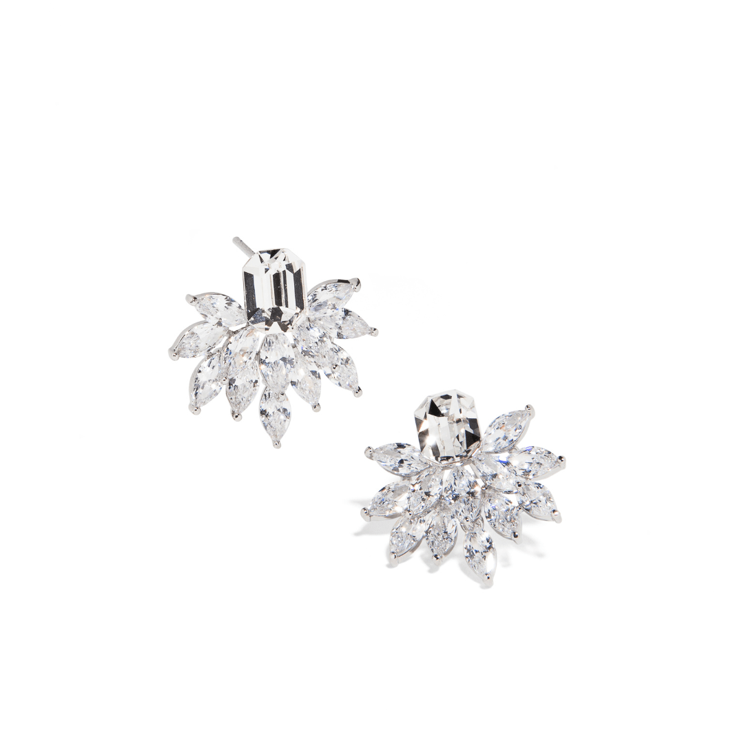 CRYSTAL CROWN SPARK EARRINGS - ARETES - Malandra Jewelry - ZOA20.P - N19276K8ZB