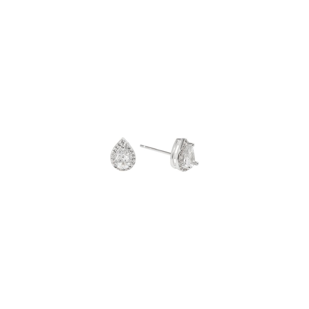 CRYSTAL DROP STUDS - ARETES - Malandra Jewelry - FBA528-1EJG0013-1PP-4