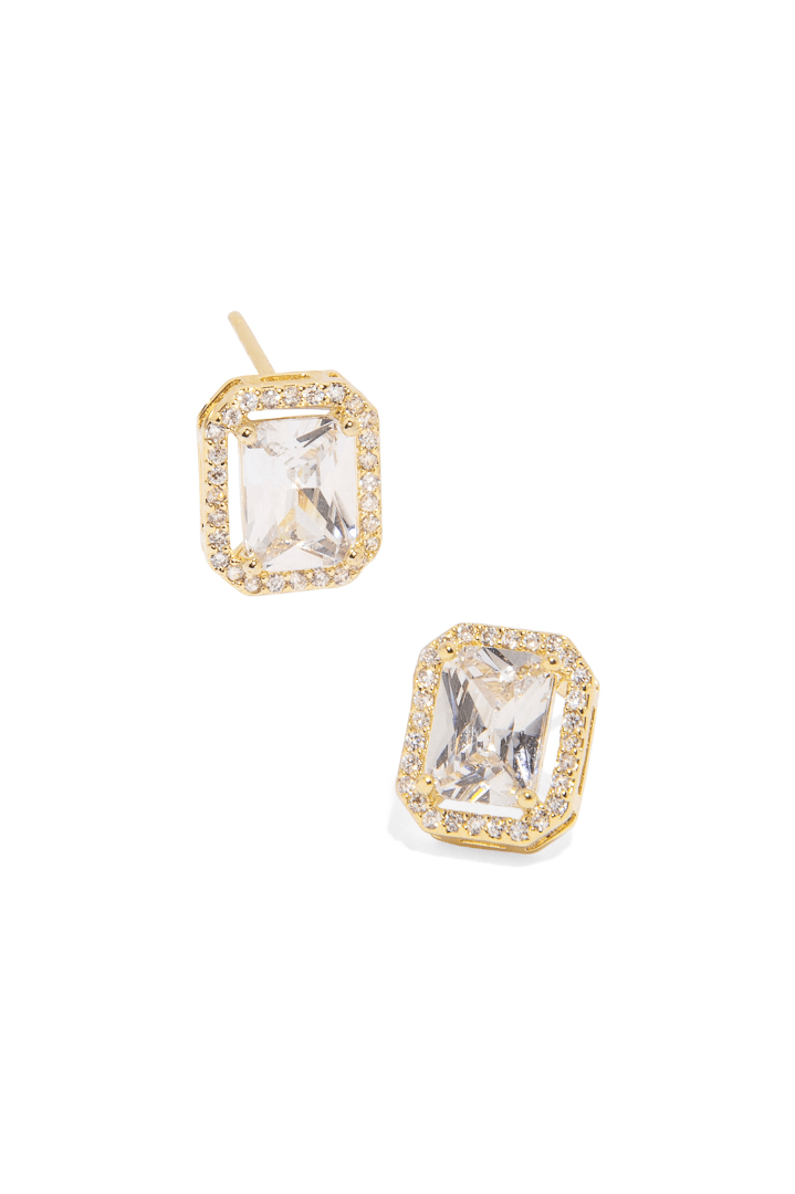 CRYSTAL GLIMMER EARRINGS - ARETES - Malandra Jewelry - ZWA34 - QX03426Y