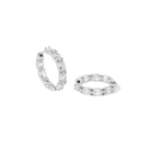 CRYSTAL HALO HOOPS - ARETES - Malandra Jewelry - AA1576.P-T90411