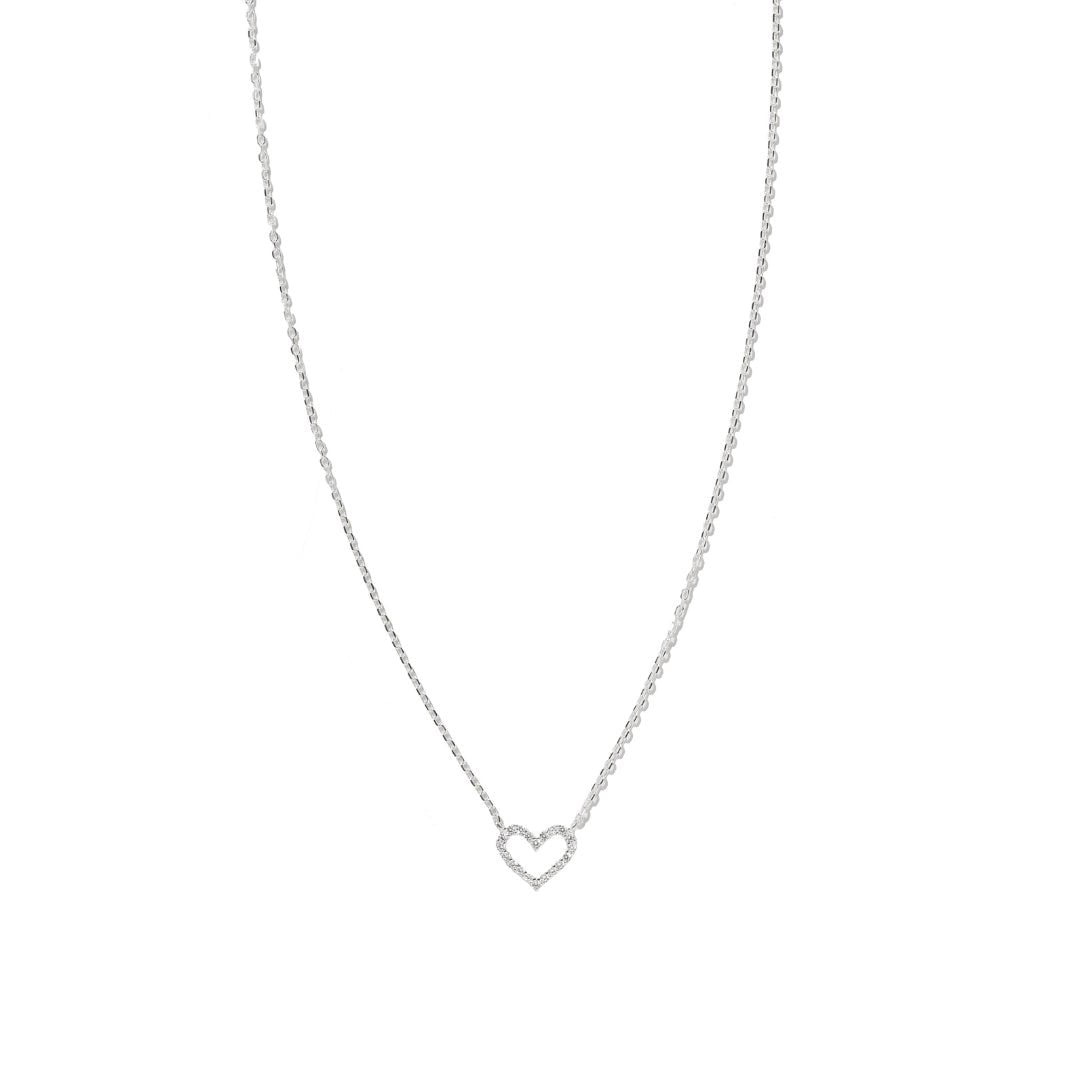 CRYSTAL HEART NECKLACE - COLLARES - Malandra Jewelry - FBC521-1ECL0118-1PP-4