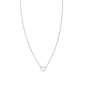 CRYSTAL HEART NECKLACE - COLLARES - Malandra Jewelry - FBC521-1ECL0118-1PP-4