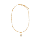 CRYSTAL LINK GOLD NECKLACE - COLLARES - Malandra Jewelry - EUWC296-JDN0308016