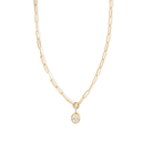 CRYSTAL LINK GOLD NECKLACE - COLLARES - Malandra Jewelry - EUWC296-JDN0308016
