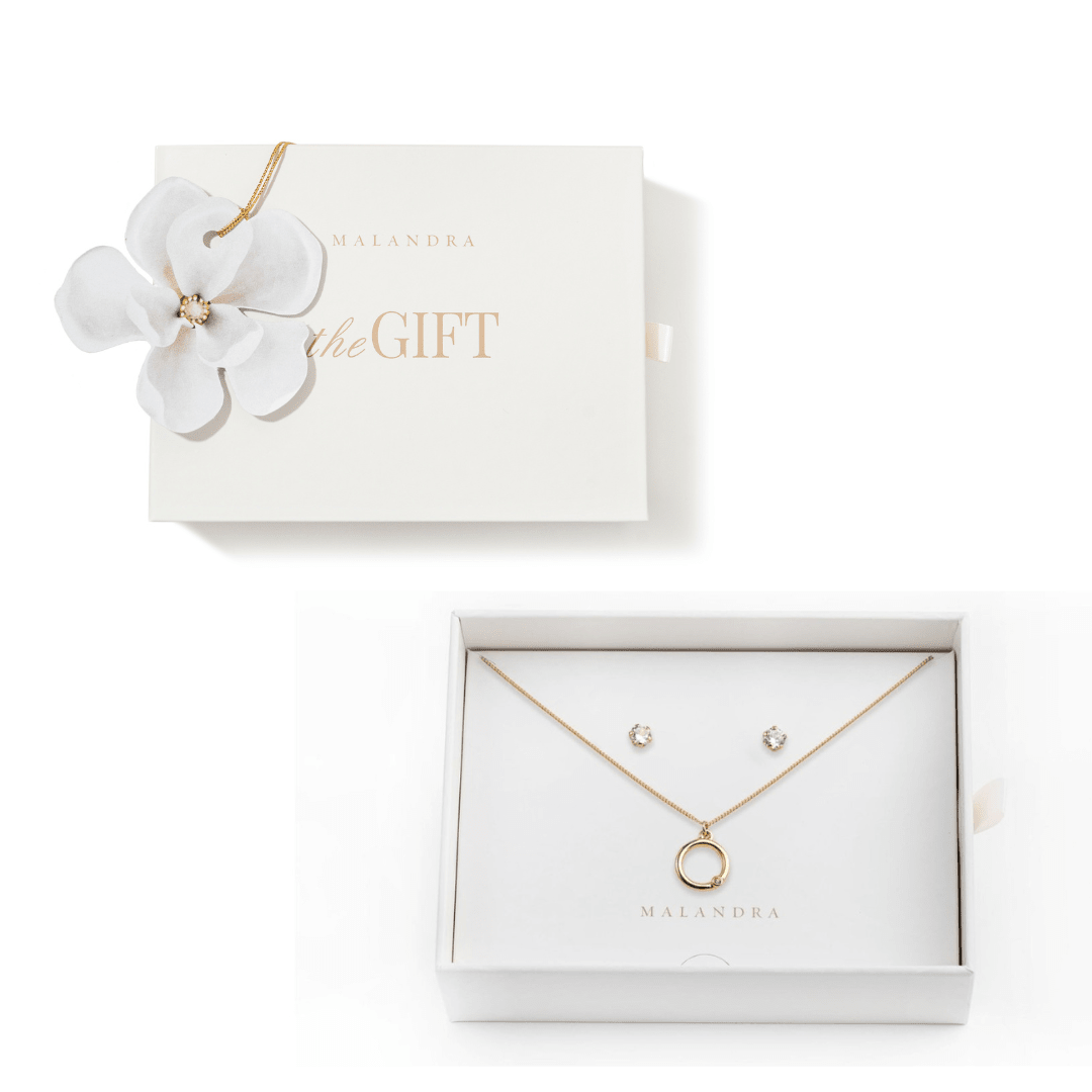 CRYSTAL LOOP GIFT SET - SETS DE REGALO - Malandra Jewelry - SET68 VCC222-9090/VCA164-3238