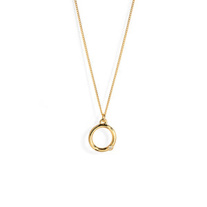 CRYSTAL LOOP NECKLACE - COLLARES - Malandra Jewelry - VCC222 - 9090