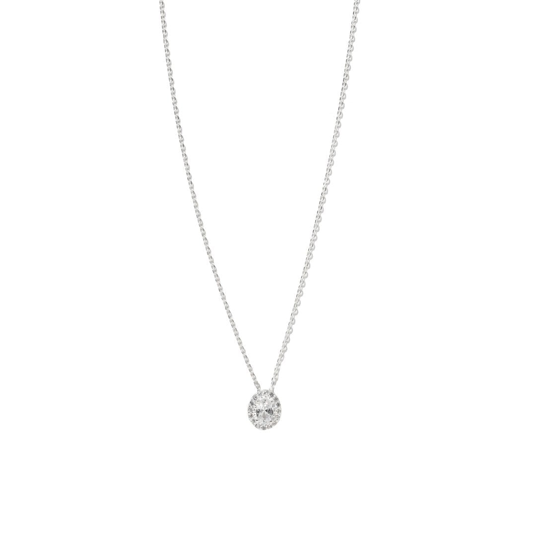 CRYSTAL OVAL NECKLACE - COLLARES - Malandra Jewelry - FBC531-1EJG0015-1PP-4
