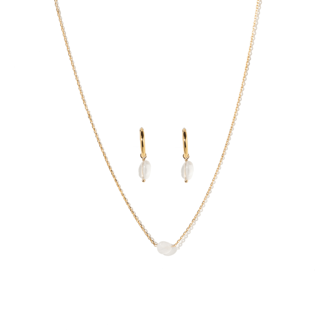 CRYSTAL PEARL LOVE GIFT SET - SETS DE REGALO - Malandra Jewelry - SET94