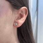 CRYSTAL SILVER GLIMMER EARRINGS - ARETES - Malandra Jewelry - ZWA57.P - QX00878Y