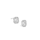 CRYSTAL SILVER GLIMMER EARRINGS - ARETES - Malandra Jewelry - ZWA57.P - QX00878Y