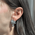 CRYSTAL SILVER SPARK EARRINGS - ARETES - Malandra Jewelry - ZOA22.P - N19140K8ZB