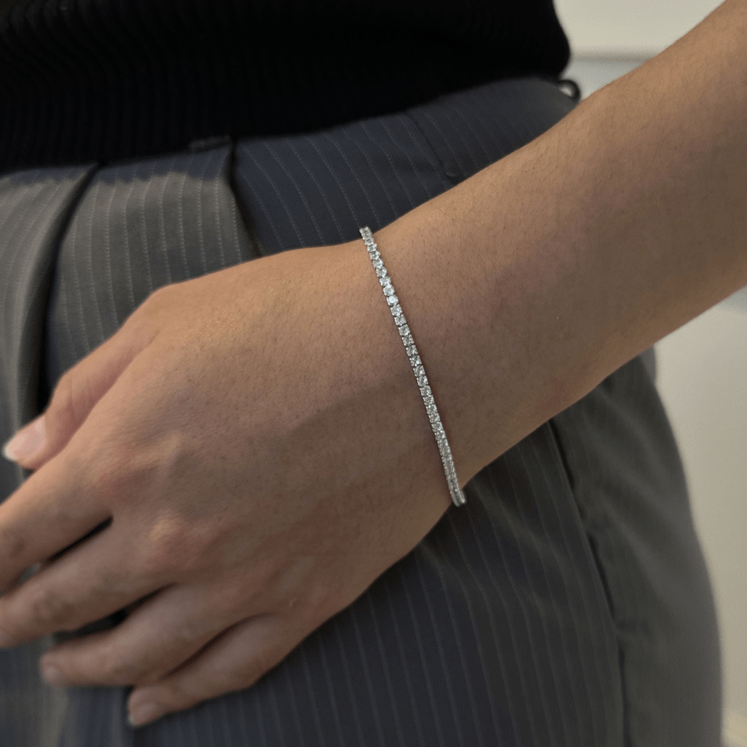 CRYSTAL SPARK TENNIS BRACELET - PULSERAS - Malandra Jewelry - FBP510-1EPU0071-1RP-2