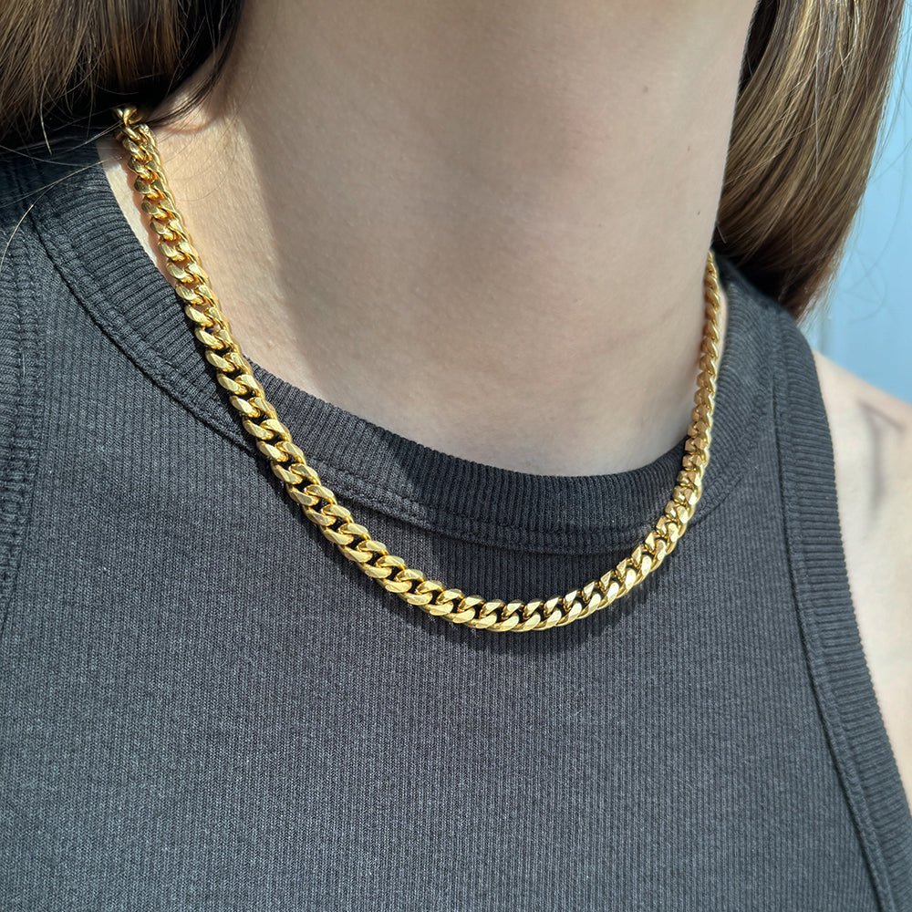 CUBAN GOLDEN CHAIN - COLLARES - Malandra Jewelry - EUWC25 - JDN20124