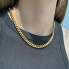 CUBAN GOLDEN CHAIN - COLLARES - Malandra Jewelry - EUWC25 - JDN20124