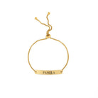 CUSTOM GOLDEN PLAQUE BRACELET - PULSERAS GRABADAS - Malandra Jewelry - ESYP31