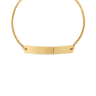 CUSTOM GOLDEN PLAQUE BRACELET - PULSERAS GRABADAS - Malandra Jewelry - ESYP31