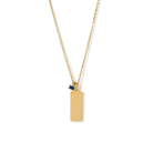 CUSTOM GOLDEN PLAQUE NECKLACE - COLLARES GRABADOS - Malandra Jewelry - ESYC24