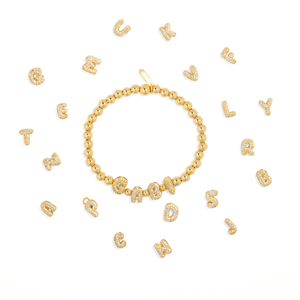 CUSTOM GOLDEN SPARKLE BRACELET - PULSERAS PERSONALIZADAS - Malandra Jewelry - TP1897.1