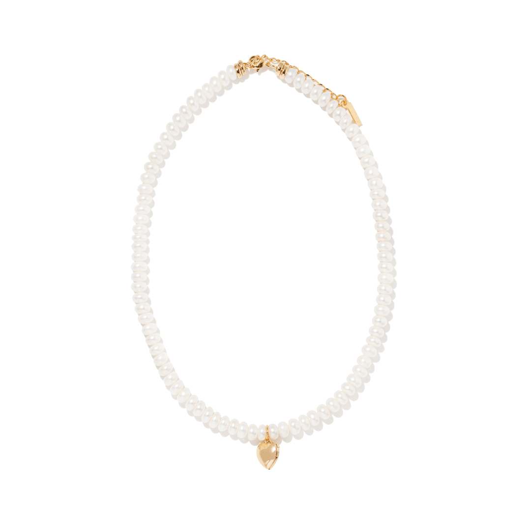 CUSTOM LOVE PEARL NECKLACE - COLLARES GRABADOS - Malandra Jewelry - TC2312