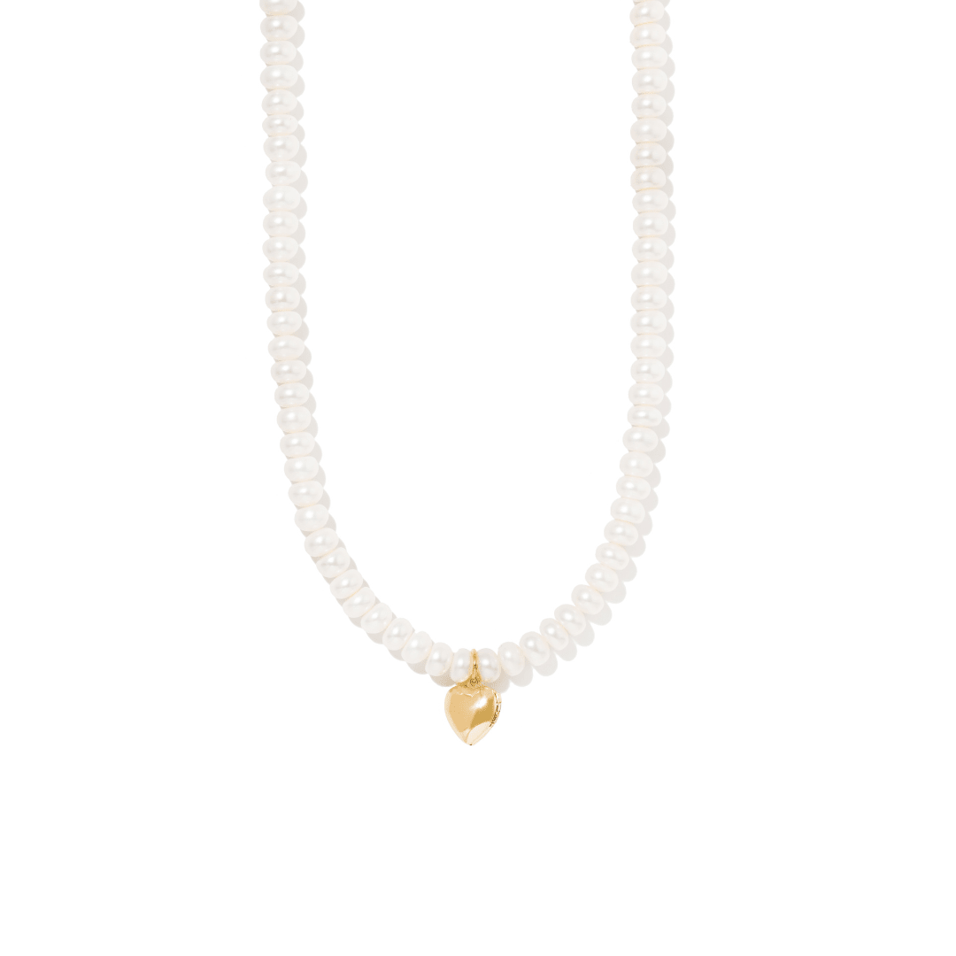 CUSTOM LOVE PEARL NECKLACE - COLLARES GRABADOS - Malandra Jewelry - TC2312