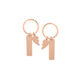 CUSTOM ROSE GOLD HALF HEART KEYCHAIN - LLAVEROS - Malandra Jewelry - ESYK27.R