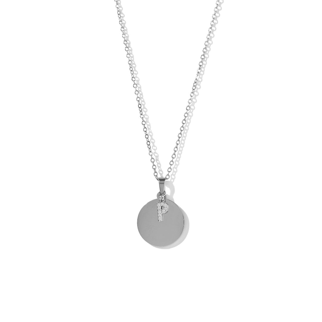 CUSTOM SILVER HALO NECKLACE - COLLARES GRABADOS - Malandra Jewelry - ESYC23.P