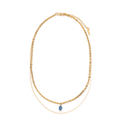 CYANITE LAYER GRATITUDE NECKLACE - COLLARES - Malandra Jewelry - TC2206