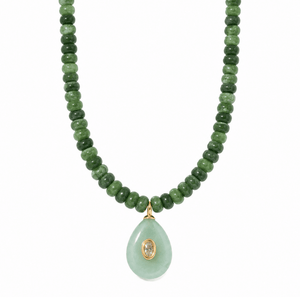 CYPRESS JADE GAIA NECKLACE - COLLARES - Malandra Jewelry - TC2525