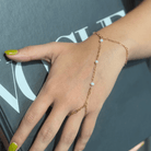 DAINTY CHAIN BRACELET RING - PULSERAS - Malandra Jewelry - TP2022