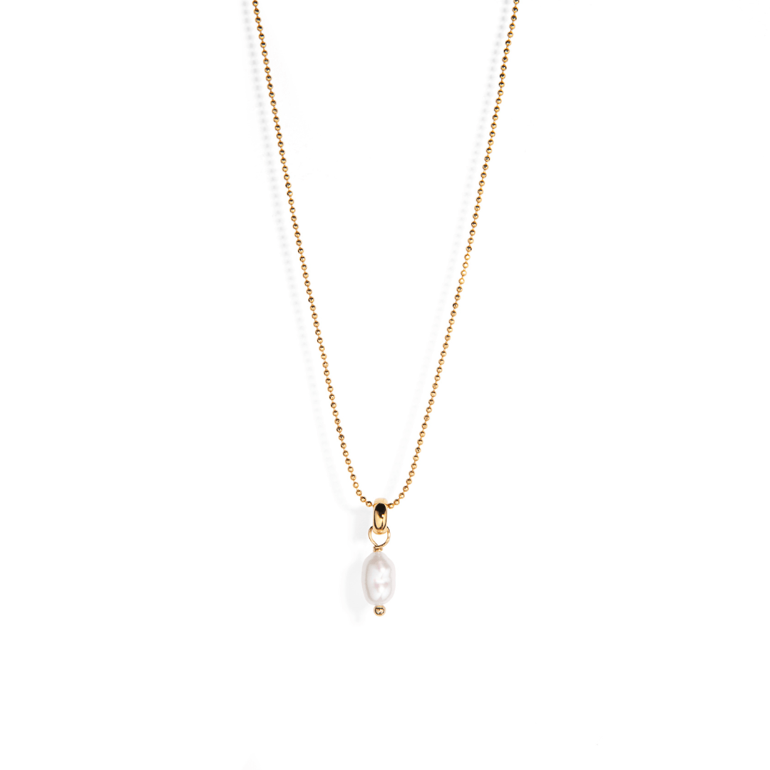DAINTY PEARL GLOW NECKLACE - COLLARES - Malandra Jewelry - TC1997