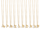 DAINTY PEARL INITIAL NECKLACE - COLLARES - Malandra Jewelry - TC2078.B