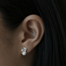 DAISY PEARL EARRINGS - ARETES - Malandra Jewelry - ZWA133-QX04663CY