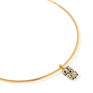 Dalmatian Jasper Gaia Choker - COLLARES - Malandra Jewelry - TC2603