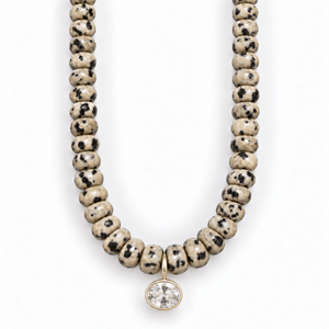 Dalmatian Jasper Gaia Necklace - COLLARES - Malandra Jewelry - TC2755
