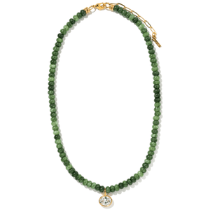 DARK JADE GAIA NECKLACE - COLLARES - Malandra Jewelry - TC2431