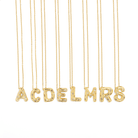 DAZZLE INITIAL NECKLACE - COLLARES - Malandra Jewelry - AC1556.A - N66077