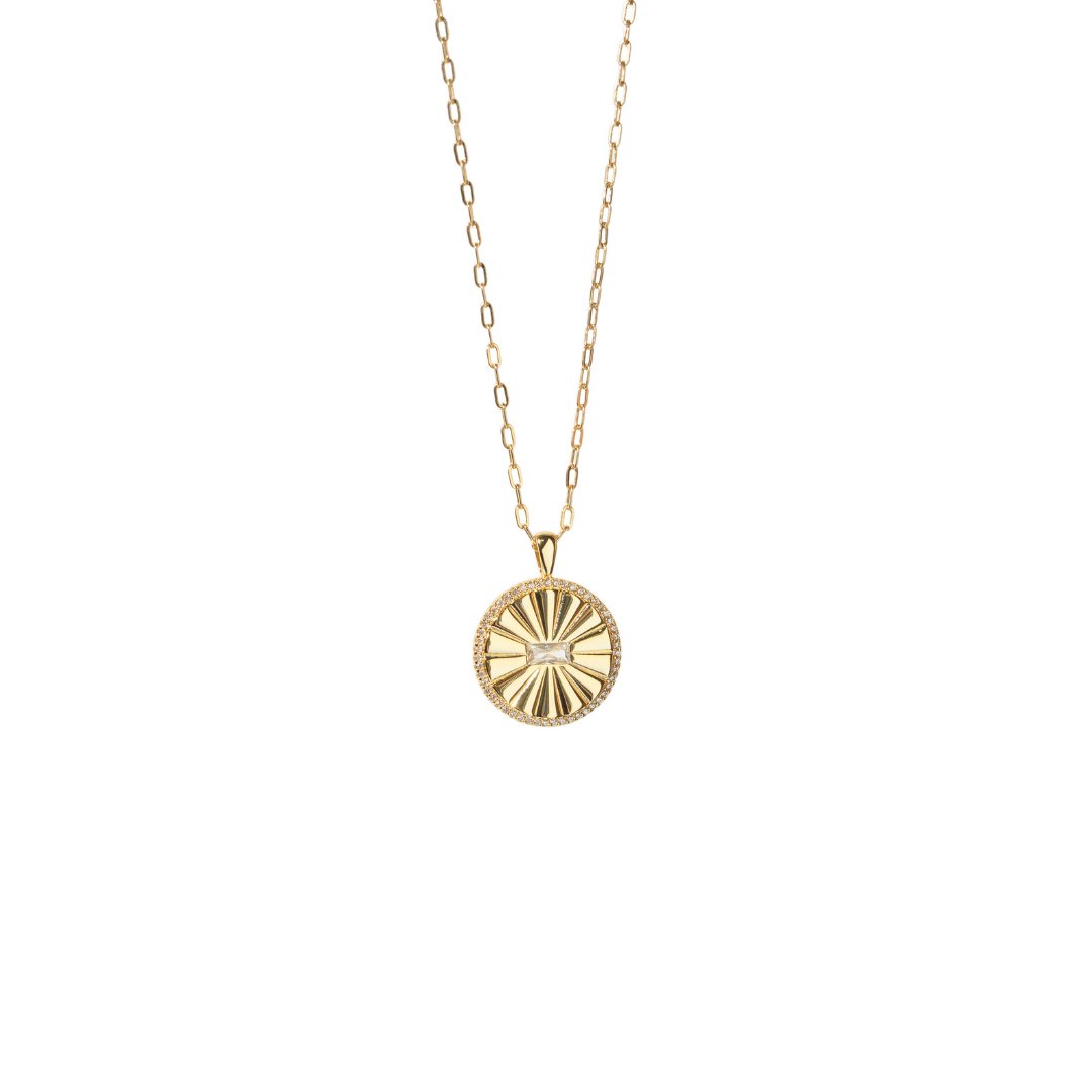 DAZZLING CIRCLE ESSENTIAL NECKLACE - COLLARES - Malandra Jewelry - ICC512