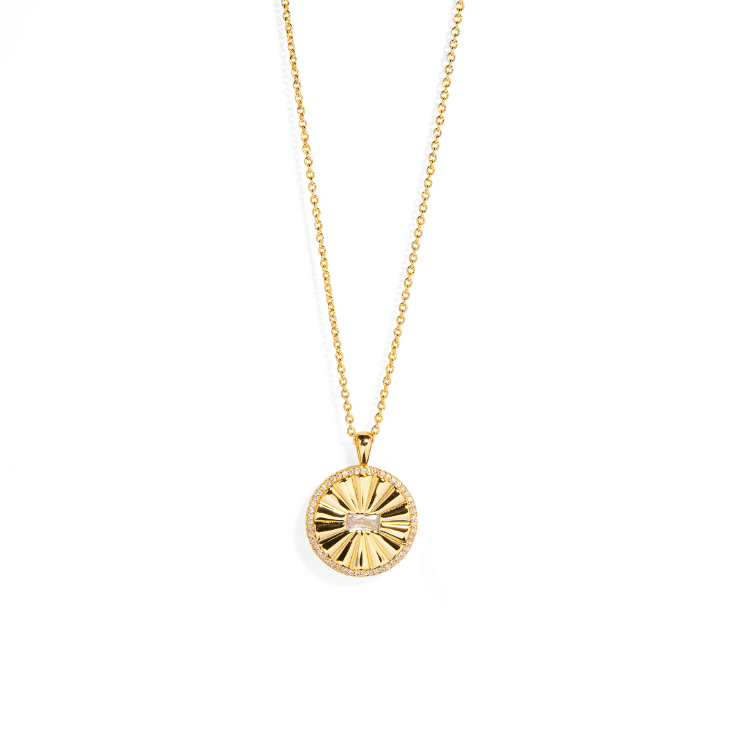 DAZZLING CIRCLE ESSENTIAL NECKLACE - COLLARES - Malandra Jewelry - ICC512
