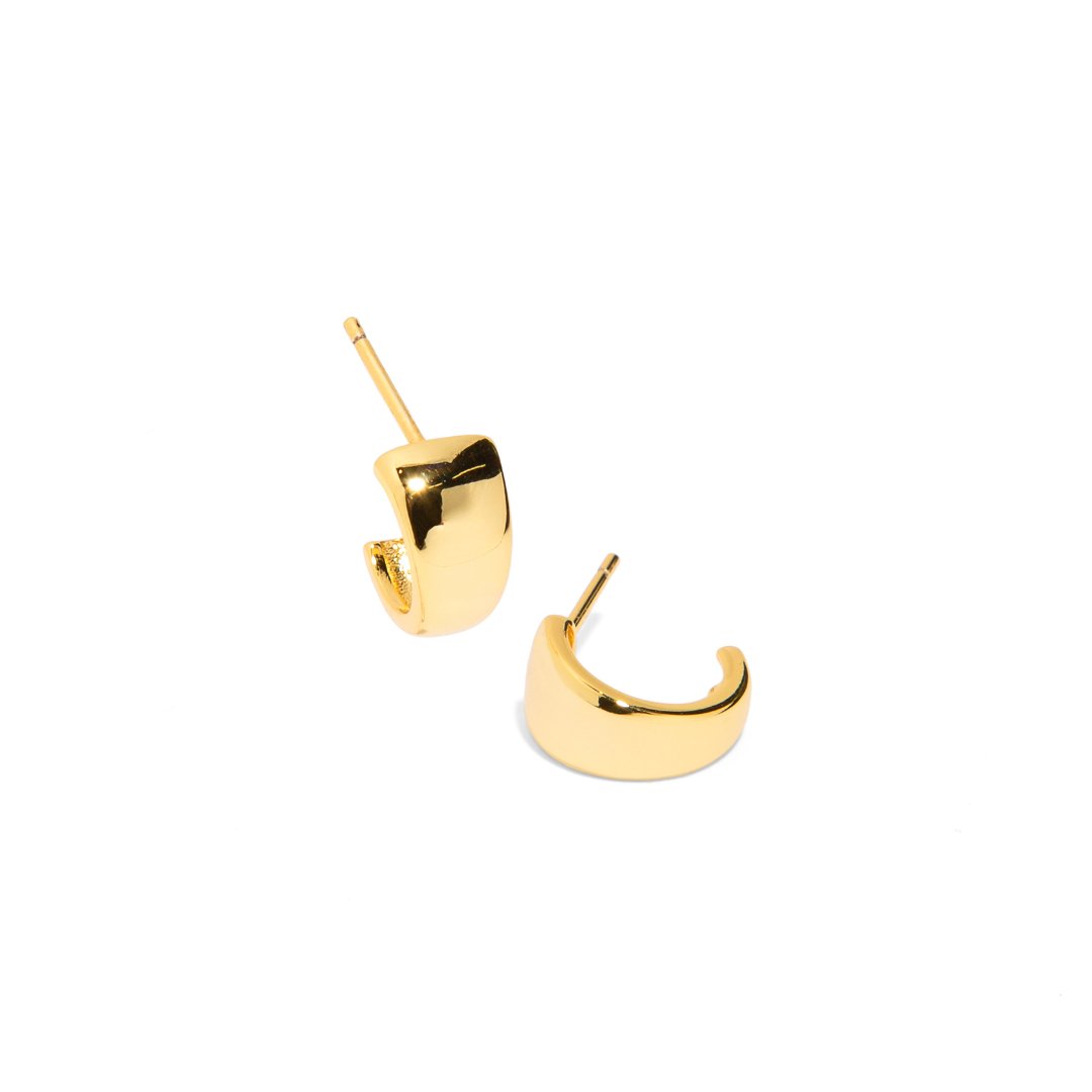 DAZZLING HOOP ESSENTIAL TWISTS 7 MM - ARETES - Malandra Jewelry - ICA521