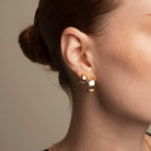 DAZZLING HOOP ESSENTIAL TWISTS 7 MM - ARETES - Malandra Jewelry - ICA521