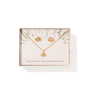DEAR MOM ORCHID GIFT SET - SETS DE REGALO - Malandra Jewelry - SET214-EYHA187/YHC190