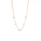 DELICATE PEARL CHAIN NECKLACE - COLLARES - Malandra Jewelry - TC1928