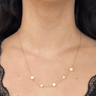 DELICATE PEARL CHAIN NECKLACE - COLLARES - Malandra Jewelry - TC1928